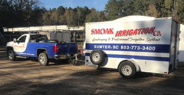 Smoak Irrigation trucks and equipment